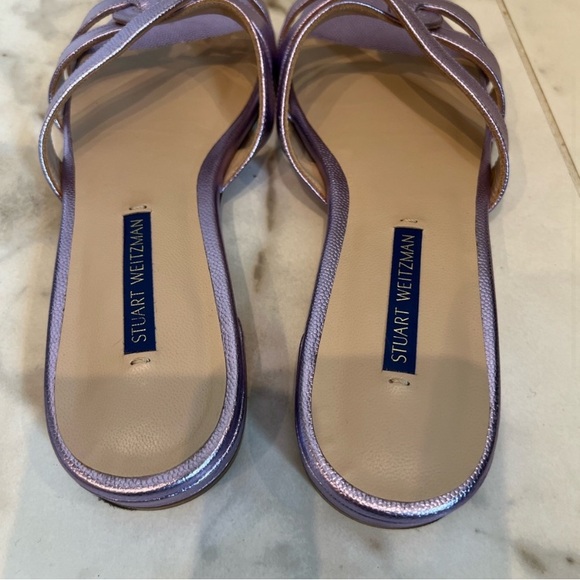 Stuart Weitzman Lavender Slides - Picture 2 of 8